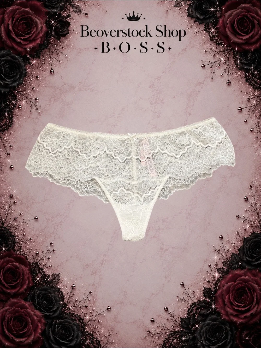 New Victoria’s Secret Dream Angels Wide Side Thong – White – Size Medium